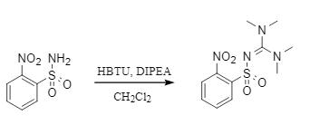 Participation of HBTU in the construction of sulfoguanidine analogs