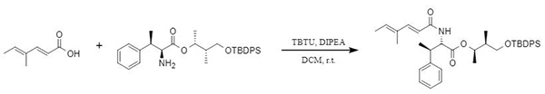 TBTU-mediated synthesis of Jomthonic Acid A1 fragment