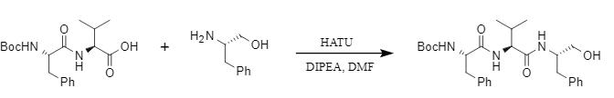 Synthesis of Chiral Tripeptides Mediated by HATU