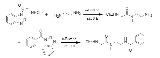 Synthesis of asymmetric diamide
