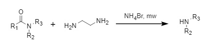 Synergistic deacylation of ammonium bromide and ethylenediamine