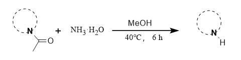 Ammonia deacylation reaction